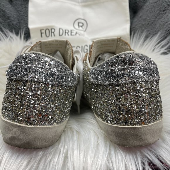 Golden Goose Superstar Bicolor Glitter Low Top Sneakers - Picture 9 of 16